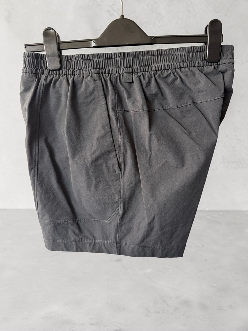 lululemon athletica ABC Men's Dark Gray Athletic Shorts with Elastic Waist